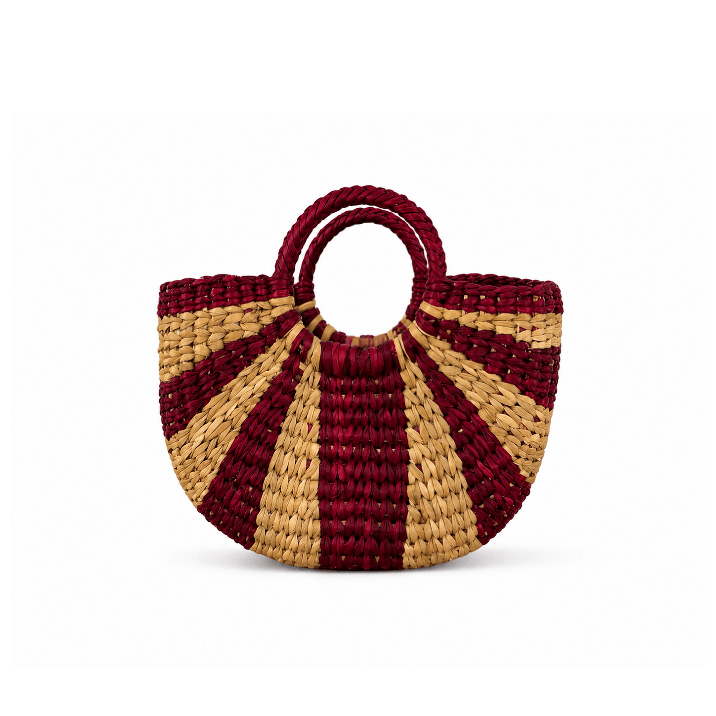 Solana Mini Basket - Burgundy