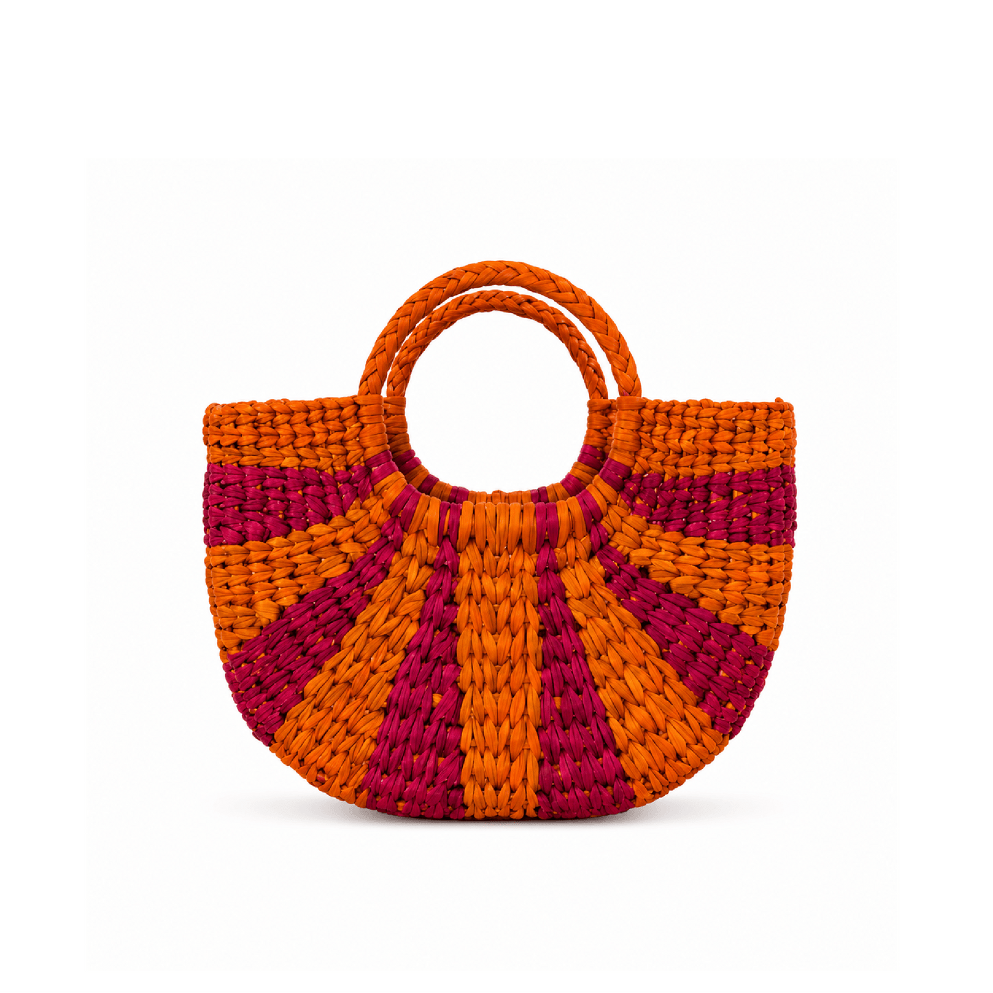 Solana Mini Basket - Orange/Fuchsia