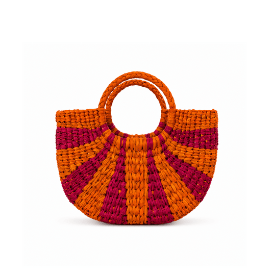 Solana Mini Basket - Orange/Fuchsia